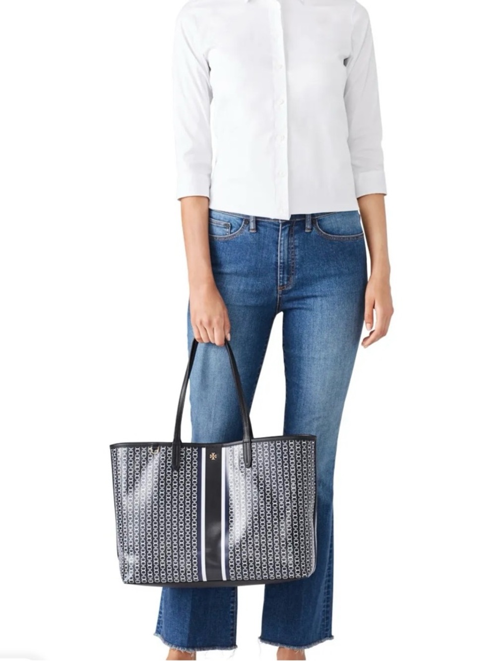 Tory Burch Black Gemini Link Tote ๐๐ - Picture 2 of 16
